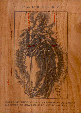 Dřevěný aršík Paraguay.